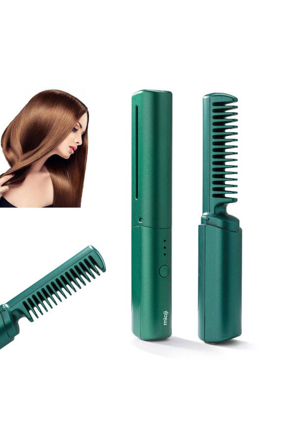 Mio B1 Mini 3600mAh 200°C Cordless Ceramic Hair Straightener Comb - Green - 8