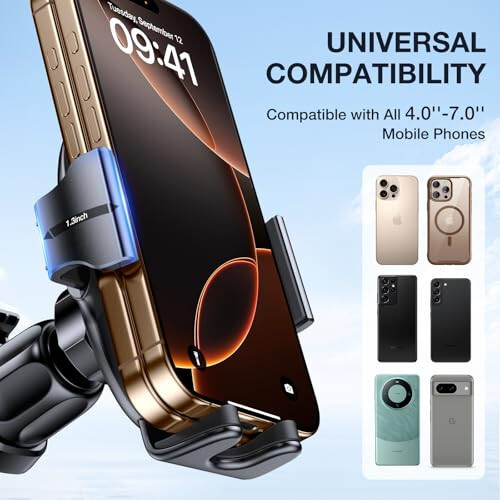 Miracase 2nd Generation Car Phone Holder, Air Vent Phone Holder for Cars 360° Rotation, Universal Mobile Phone Mount Automobile Cradles for Vent Van iPhone 14 Pro Max 13 12 11 Samsung - 11