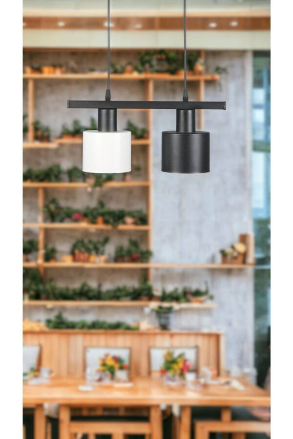 Misra Custom Design - Modern - Cafe - Kitchen - Living Room 2-Piece Metal Row Pendant Light - 7