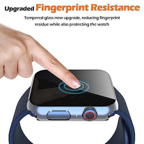 Misxi 2'li Koruyucu Gizlilik PC HD Apple Watch Serisi 6 SE Serisi 5 Serisi 4 44mm Kılıf, Darbeye Dayanıklı İnce Kılıf Anti-Casus Temperli Cam Ekran Koruyucu ile iWatch için, 1 Siyah + 1 Şeffaf - 6