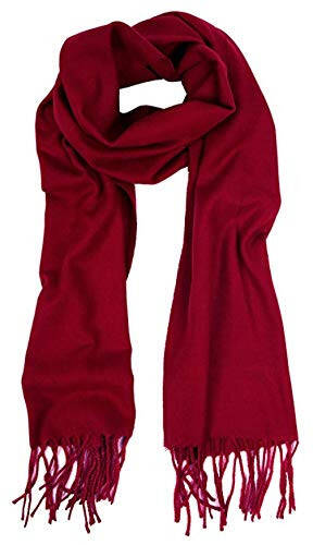 Mitchell Lewiss Cashmere Feel Winter Solid Color Scarf for women or men - 1