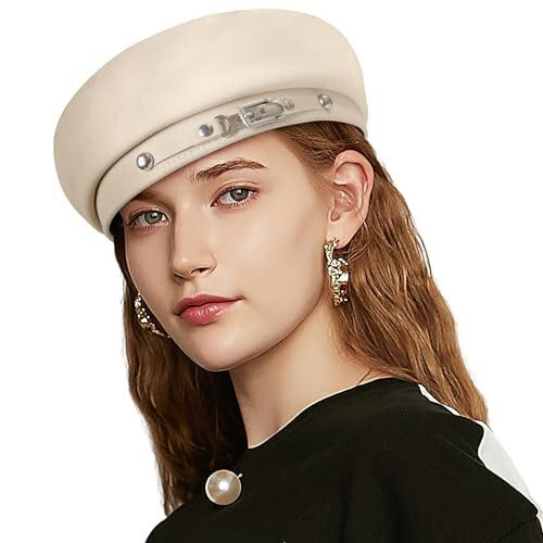 Mladahat Adjustable Beret Hats for Women, Cute Women Hat Fashion Beret for Ladies Hats - 1