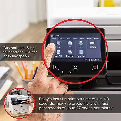 Многофункциональный беспроводной черно-белый лазерный принтер Canon imageCLASS MF462dw, печать, сканирование, копирование и факс, двусторонняя печать для дома или офиса - 3