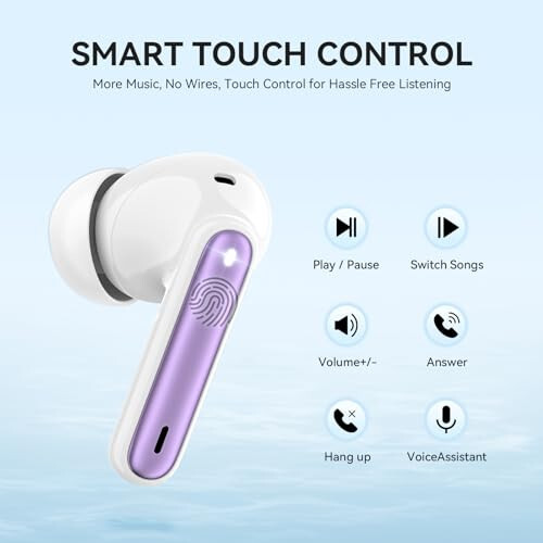 <p>MoBadeety Wireless Earbuds, Bluetooth 5.3 Headphones 40Hrs Playtime Deep Bass Stereo, LED Power Display, Call Noise Canceling Headphones with Mic, IP7 Waterproof Earphones for iOS Android Purple</p> - 5