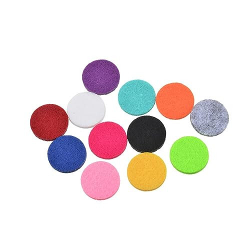 Mobestech 100 Pcs Necklace Refill Pad Pieces Reusable Pad Essential Oil Diffuser Locket Air Diffuser Necklaces Fragrance Oil Diffuser Essential Oils Diffuser Necklace Pads Diffuser Pads Car - 1