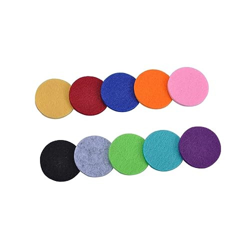 Mobestech 100 Pcs Necklace Refill Pad Pieces Reusable Pad Essential Oil Diffuser Locket Air Diffuser Necklaces Fragrance Oil Diffuser Essential Oils Diffuser Necklace Pads Diffuser Pads Car - 3