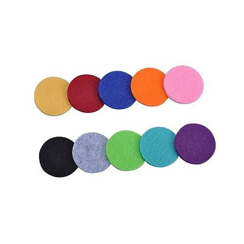 Mobestech 100 Pcs Necklace Refill Pad Pieces Reusable Pad Essential Oil Diffuser Locket Air Diffuser Necklaces Fragrance Oil Diffuser Essential Oils Diffuser Necklace Pads Diffuser Pads Car - 3