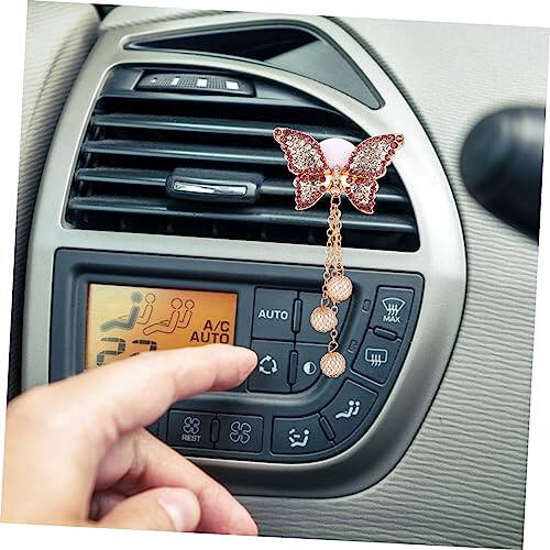 Mobestech 1pc Air Outlet Clip Car Outlet Charm Decor Car Air Freshener Car Air Vent Decoration Car Aromatherapy Clip Aroma Car Clip Car Perfume Automobile Aromatherapy Clip Alloy Diffuser - 5