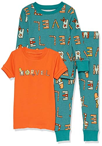 Modazone Essentials Marvel Boys and Toddlers' Snug-Fit Pajama Sleep Sets - 17