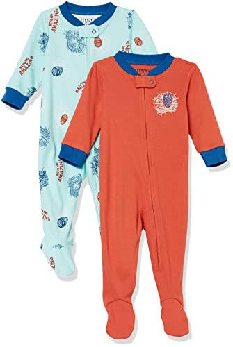 Modazone Essentials Marvel Toddler va chaqaloq o‘g‘il bolalar uchun flanel pijama to‘plamlari, ko‘p paketli - 33