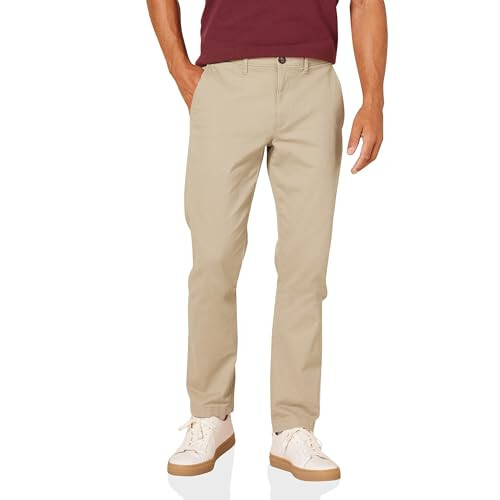 Modazone Essentials Men's Slim-Fit Casual Stretch Chino Pant - 1