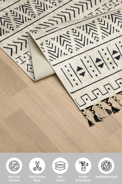 Modern Digital Print Washable Non-Slip Base Decorative Living Room Rug Kitchen Rug Runner - 5