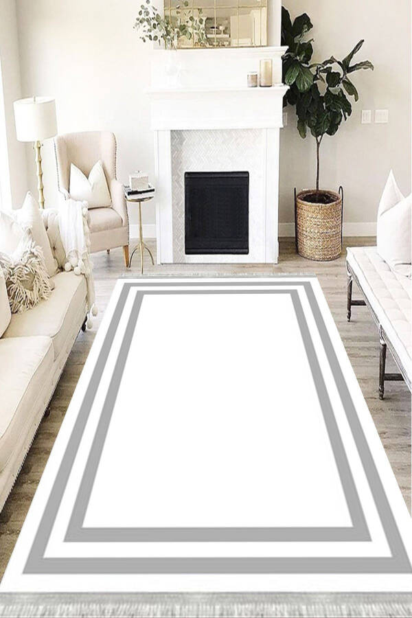 Modern Eco Dot Non-Slip Washable Antibacterial Digital Print Modern Rug Runner - 1