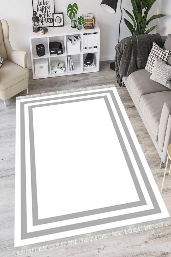 Modern Eco Dot Non-Slip Washable Antibacterial Digital Print Modern Rug Runner - 2