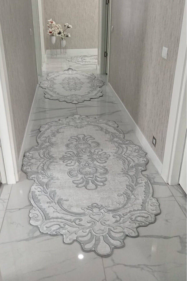 Modern Non-Slip Washable Quality Rug 'hale grey' Model - 1