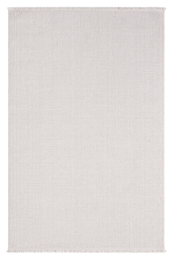 Modern Woven Rug with White Fringe for Living Room, Bedroom, Hallway, White Runner Rug - 14