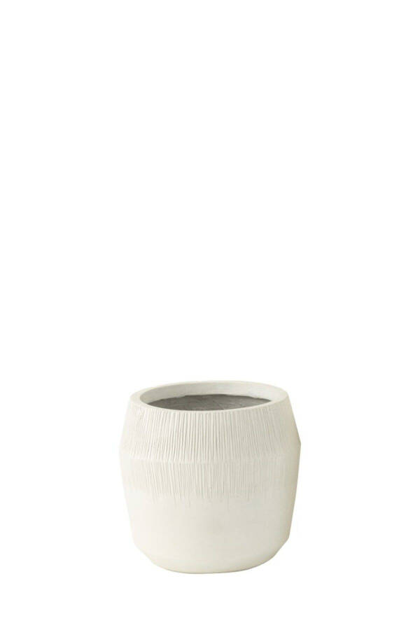 MONA CERAMIC WHITE POT / S - 1