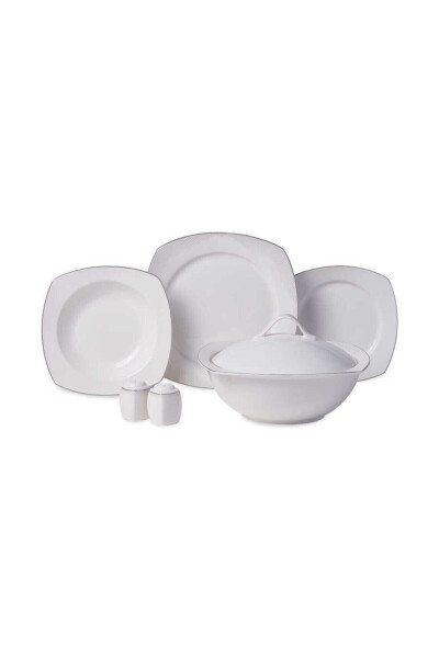 Mona Collection 60 Piece Square Dinner Set - 17