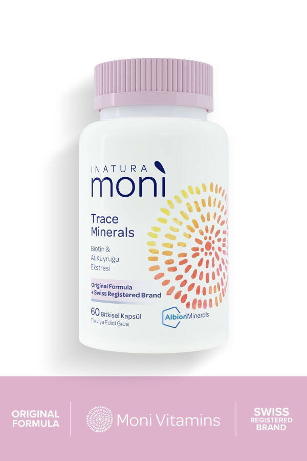 Moni Trace Minerals Saç Cilt Tırnak Vitamini 60 Vegan Kapsül Biyotin, Çinko, At Kuyruğu (SİLİKA) - 10