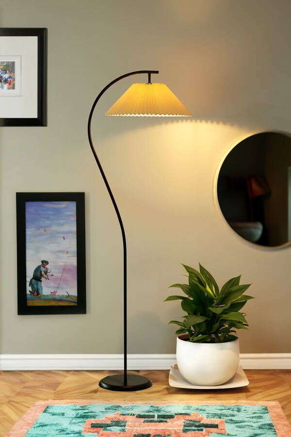 Montana Single Leg Metal Floor Lamp - 1