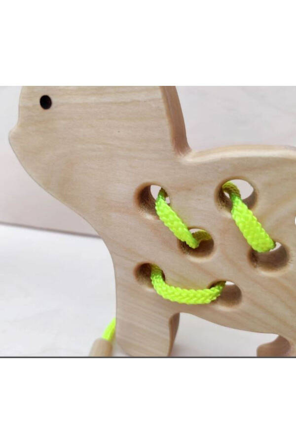 Montessori Educational Wooden Toy - Dog Stringing - 15