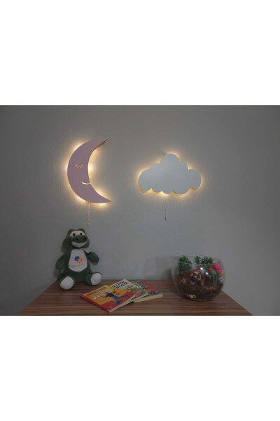 Moon and Cloud String Night Light Baby Children Room Decorative Lighting - 1