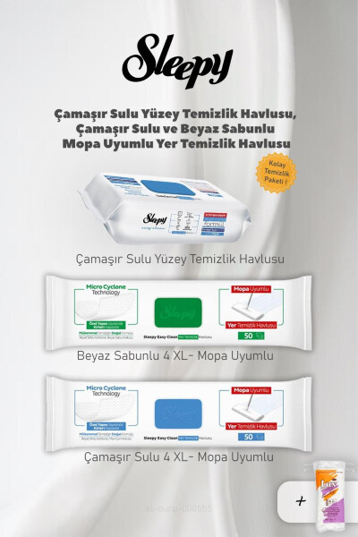 Mopa Uyumlu 4xl Ve Easy Clean Havlu Seti, Pamuk Hediyeli - 1