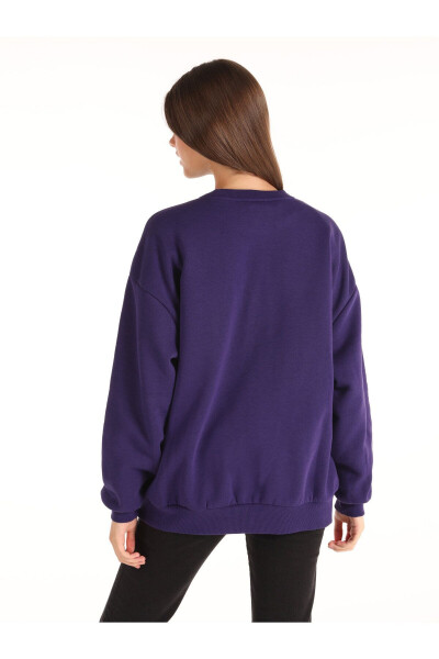 Mor Kadın Sweatshirt - 2