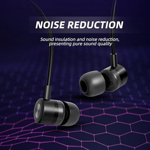 MORMOQUE EP-06 Metallic Wired Earbuds in-Ear Earphones,Build-in Microphone Noise Isolating Headphone,with 3.5mm Jack Long Cord 10mm Large Drivers HD Bass Audio Ear Buds for Music Podcast and More - 5