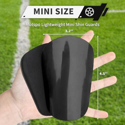 Motspo Toddler Kids Youth and Adults uchun Mini Futbol Shin Guards - Ekstra kichik Shin Guards Soccer - O'g'il bolalar, qizlar, erkaklar va ayollar uchun juda engil va qulay miniatyura shin padlari - 3