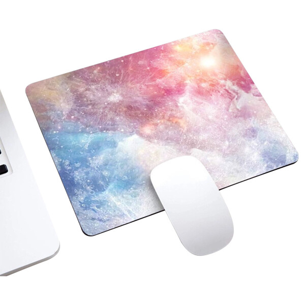 Mouse Pad Anti-Slip Rubber Base Comfortable Washable Mousepad Computers Laptop Square Rubber Desk Mat Gaming Office Supplies - 2