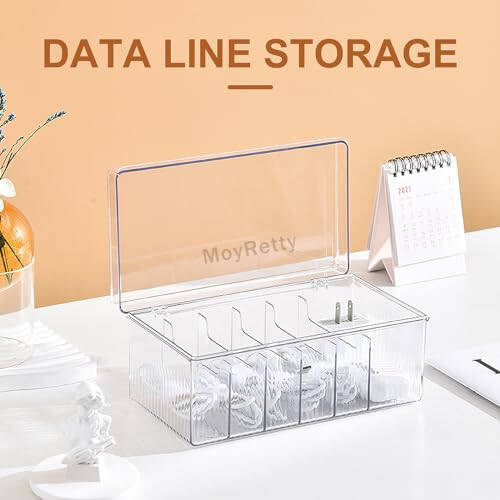 MoyRetty Acrylic Lash Extension Organizer, Large Capacity Eyelash Extension Supplies Storage Container Box, Neatly Store and Organize Your Lash Supplies (Clear) - 11