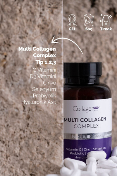 Multi Collagen Complex, Probiotic & Multivitamin 1500 mg x 90 Tablets - 2