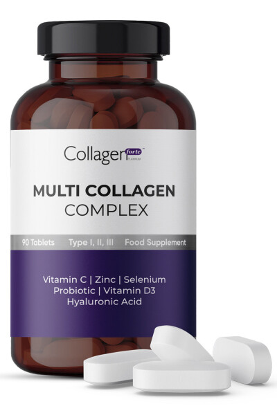 Multi Collagen Complex, Probiotic & Multivitamin 1500 mg x 90 Tablets - 7