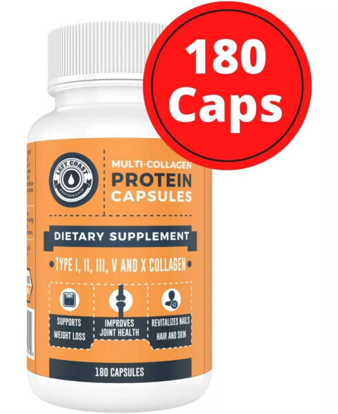 Multi Collagen Protein Capsules | 180ct No Color - 3