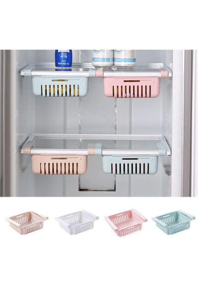 Multi-Purpose Expandable Refrigerator Organizer Basket Shelf - 1