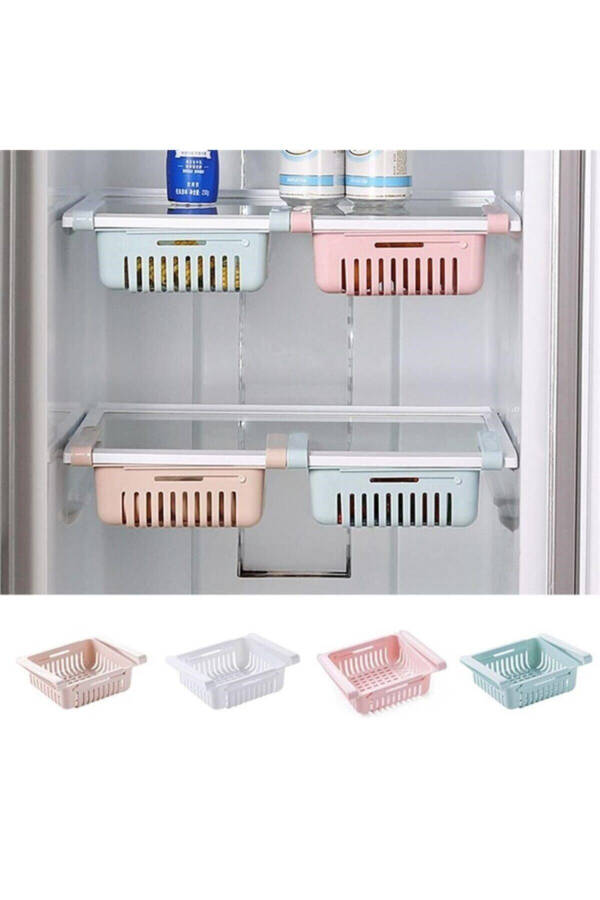 Multi-Purpose Expandable Refrigerator Organizer Basket Shelf - 1