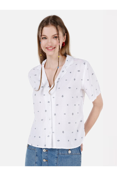 Multicolored women's shirt - 1