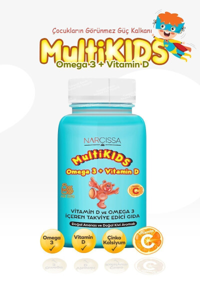 Multikids Omega 3 & D Vitamini - 3