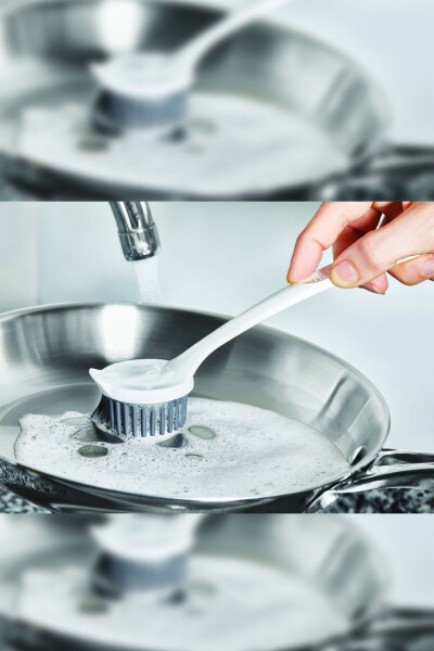 Multipurpose Silicone Dishwashing & Sink Cleaning & Kitchen Countertop Cleaning Brush - 2