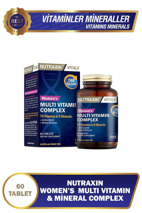 Multivitamin Kadın - Multivitamin & Mineral Kompleksi 60 Tablet - 1