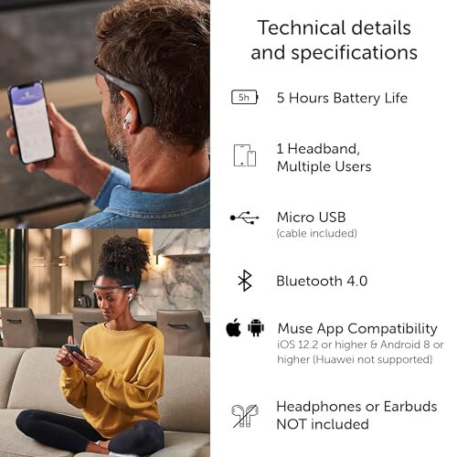 MUSE 2: Headband Meditation Tracker and Monitor - 3