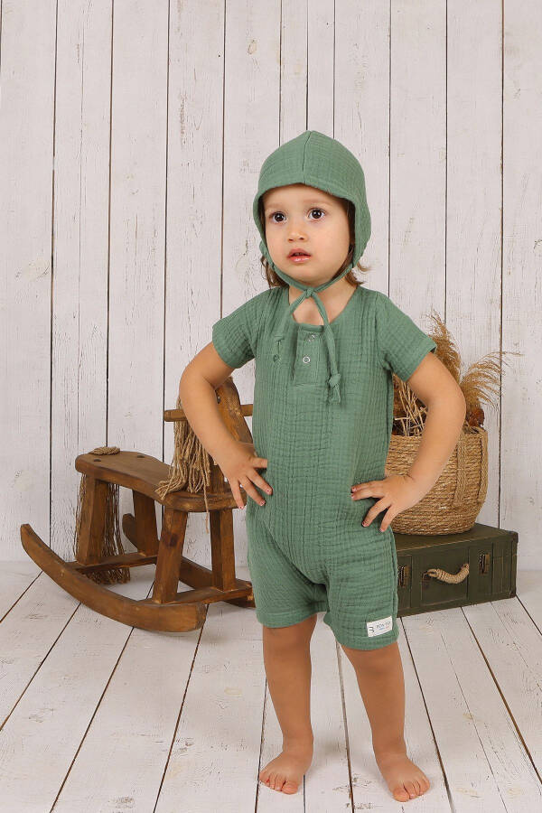 Muslin Baby Hat & Romper - 2