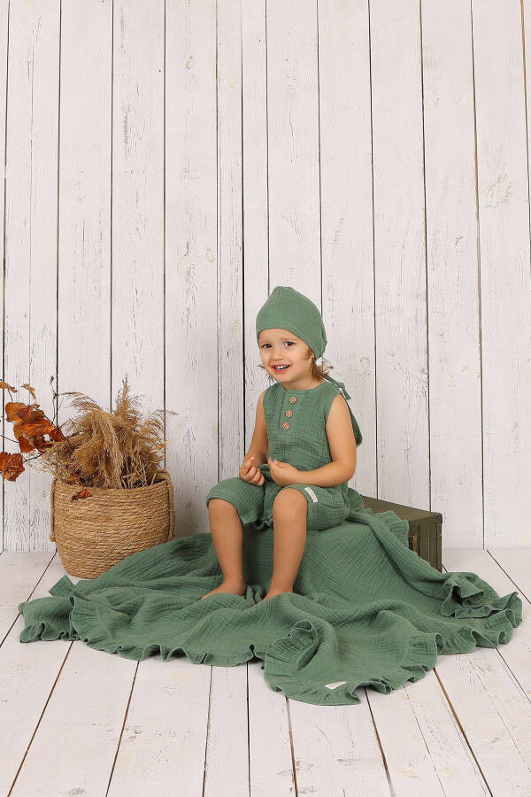 Muslin Baby Hat & Romper - 4