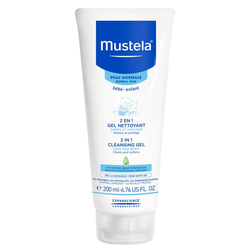 Mustela 2 ta 1 da Tozalovchi Jel 200 Ml (Soch va Tananing Shampo'ni) - 3