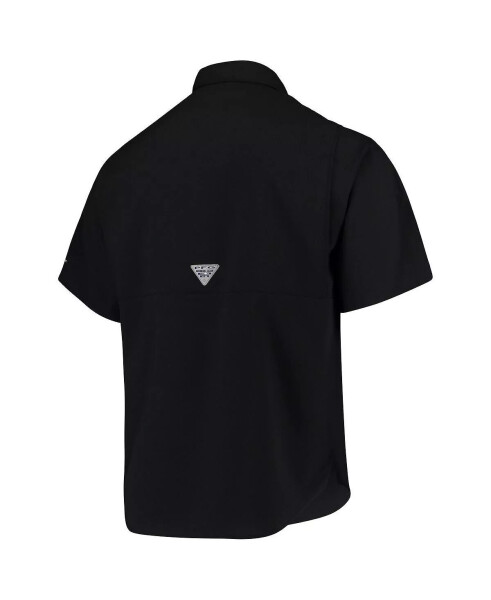 Мужская черная рубашка с пуговицами Virginia Tech Hokies PFG Tamiami Omni-Shade Black - 7