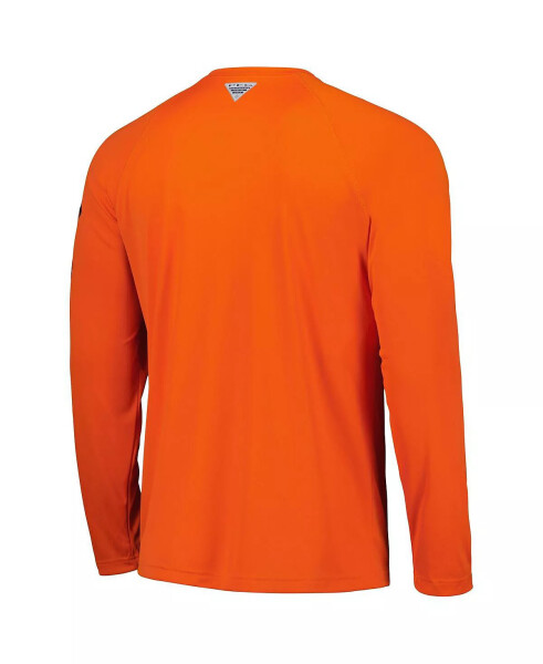 Мужская оранжевая футболка с длинным рукавом Auburn Tigers Terminal Tackle Omni-Shade Raglan Orange - 5