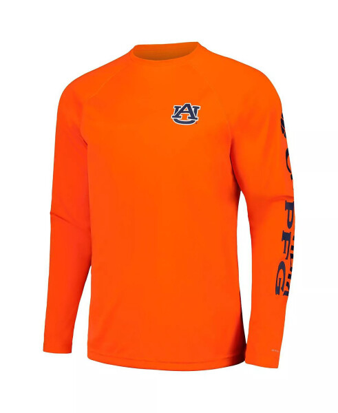 Мужская оранжевая футболка с длинным рукавом Auburn Tigers Terminal Tackle Omni-Shade Raglan Orange - 6