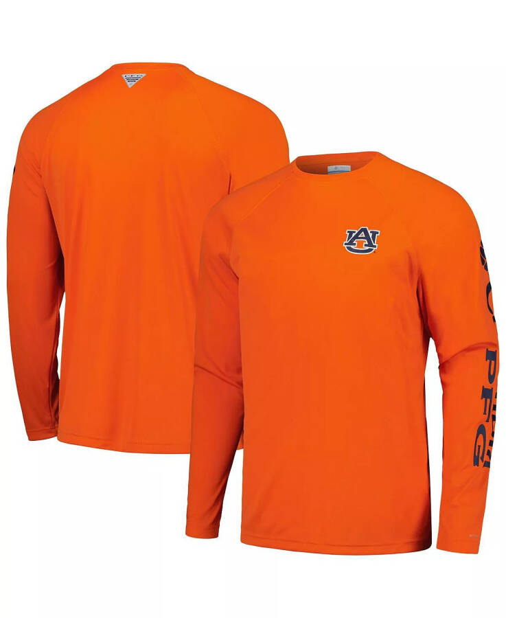 Мужская оранжевая футболка с длинным рукавом Auburn Tigers Terminal Tackle Omni-Shade Raglan Orange - 1