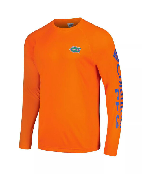 Мужская оранжевая футболка с длинным рукавом Florida Gators Terminal Tackle Omni-Shade Raglan оранжевого цвета - 6